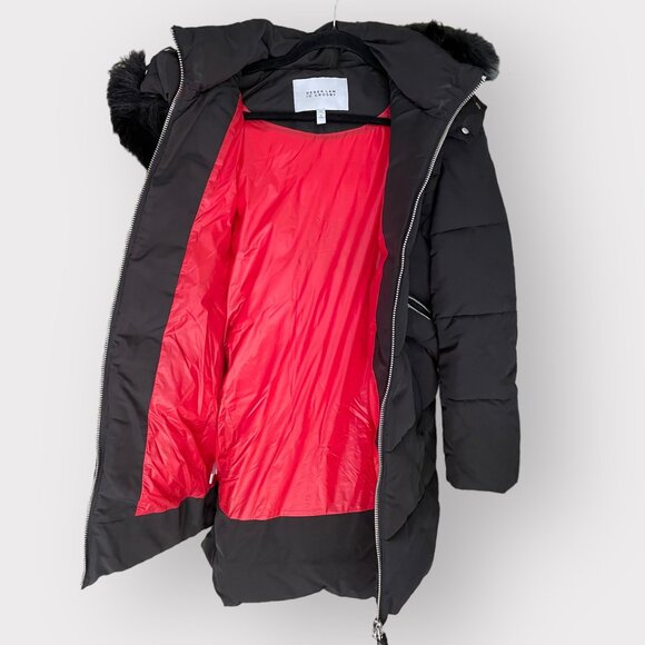 Derek Lam 10 Crosby Women's Size S Black Faux Fur Lined Convertible Coat/Vest - Picture 13 of 16